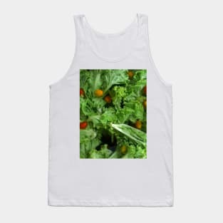 Lettuce and Cherry tomato salad greens. Tank Top